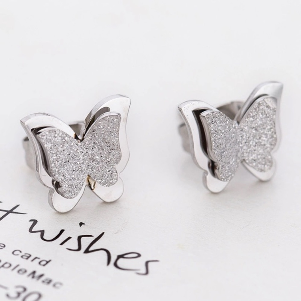 NEW!๐๐๐ฆBUTTERFLIES!!!๐ฆ๐๐SILVERY!๐BEAUTIFUL! - Picture 6 of 8